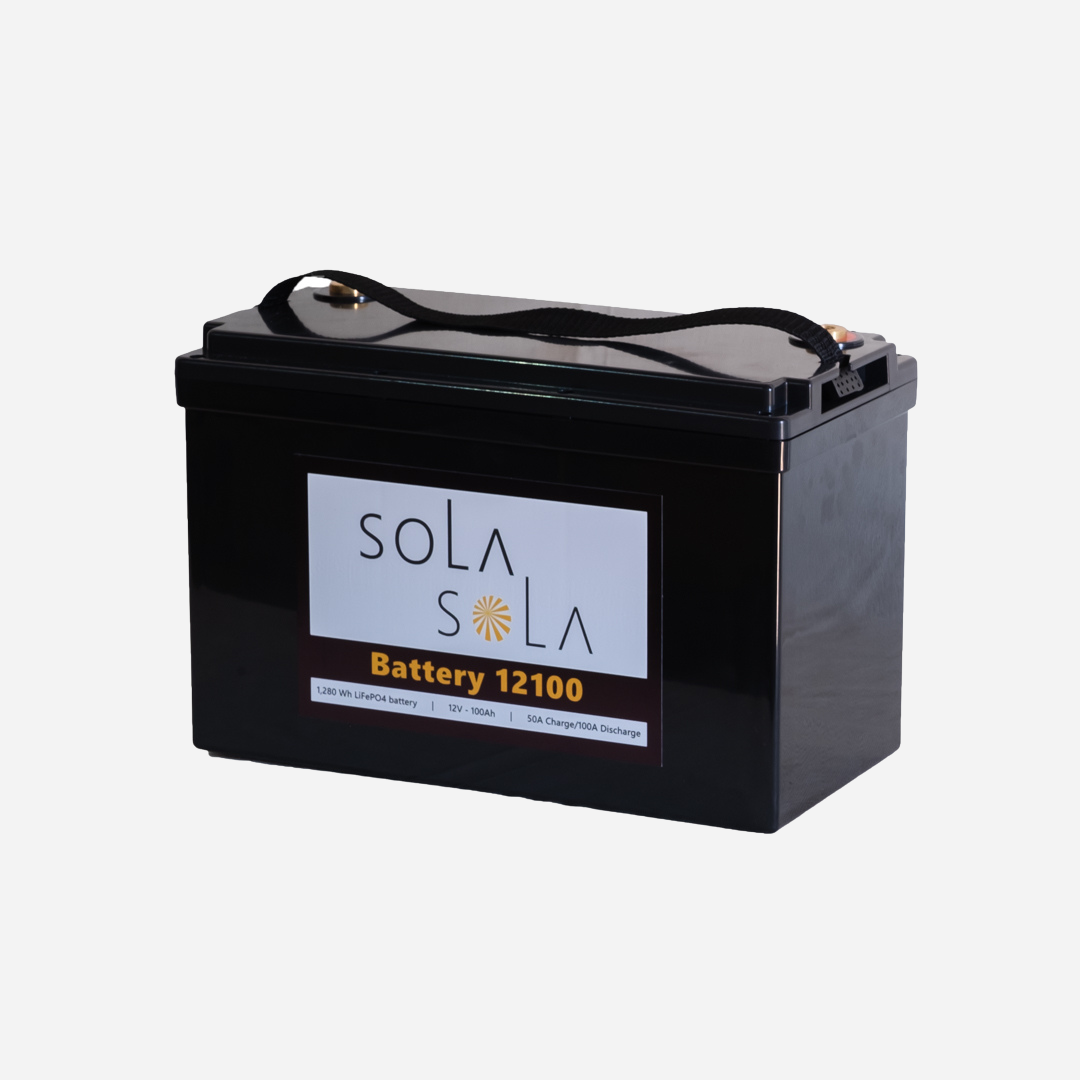 LiFePO4 BATTERY 12.8V 100A  (1,280Wh)